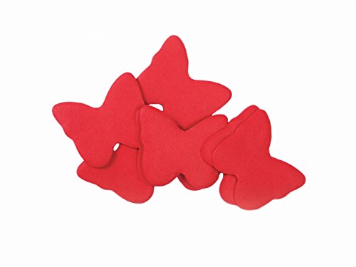 Tcm Fx 51709114 Konfetti Schmetterling, 55 x 55 mm, 1 kg, Farbe: Rot, One Size
