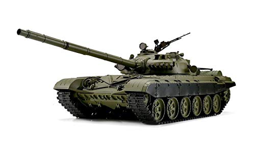 ES-TOYS RC Panzer Russicher T-72 Heng Long 1:16 mit Rauch&Sound und Stahlgetriebe -2,4Ghz V6.0 (Pro)