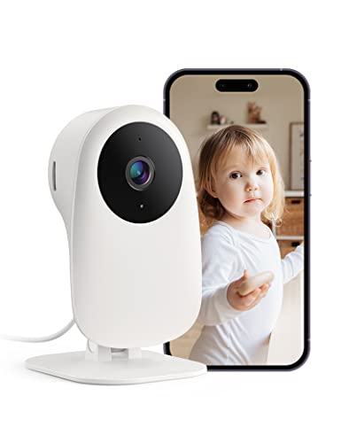 nooie 1080P WiFi IP-Kamera, Überwachungskamera, mit Bewegungserkennung und Ton, bidirektionales Audio, IR-Nachtsicht, kompatibel mit Alexa, für Baby und Tier
