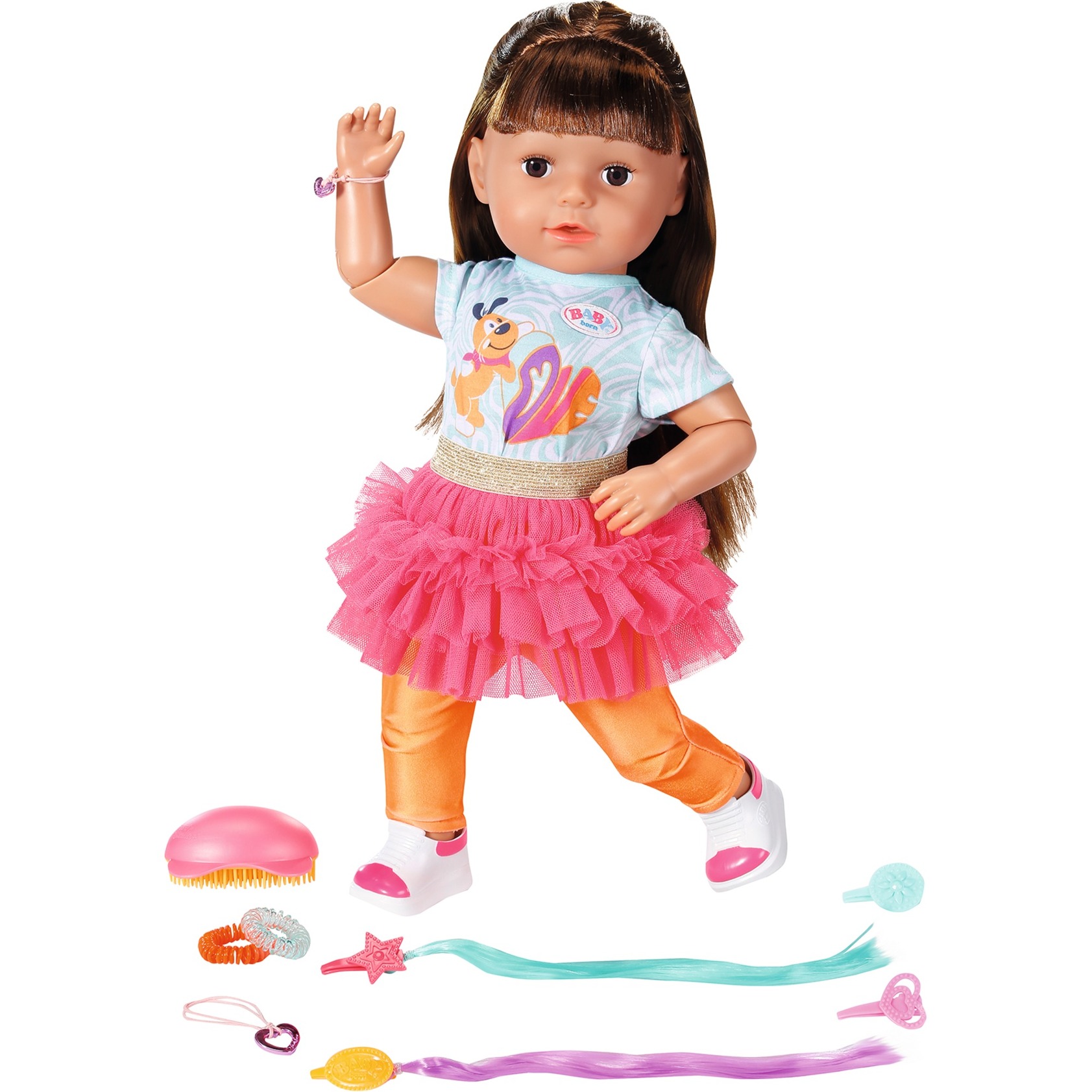 BABY born® Sister Play & Style brunette 43 cm, Puppe