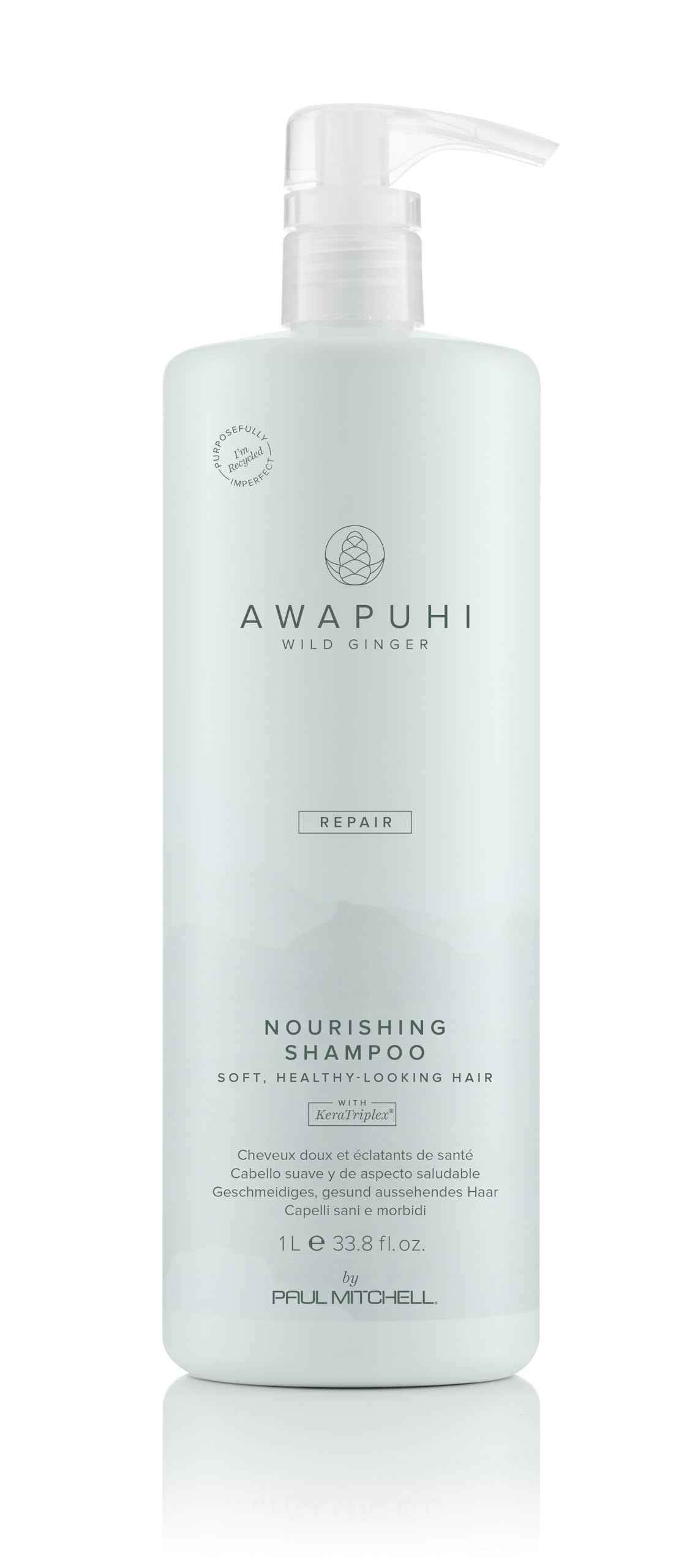 Paul Mitchell Awapuhi Wild Ginger Moisturizing Lather Shampoo - Feuchtigkeits-Shampoo für trockenes, strapaziertes Haar, Haarpflege in Salon-Qualität, 1000 ml