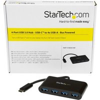 StarTech.com 4 Port USB 3.0 Hub - USB-C to 4x USB-A - Bus Powered - Hub - 4 x SuperSpeed USB 3.0 - Desktop
