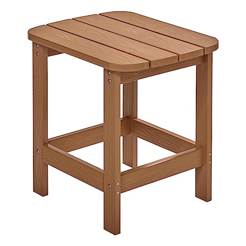 NEG Design Adirondack Tisch Marcy (naturbraun) Westport-Table/Beistelltisch aus Polywood-Kunststoff (Holzoptik, wetterfest, UV- und farbbeständig)