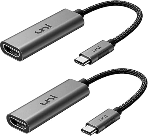 uni USB C auf HDMI Adapter (2, Grau)
