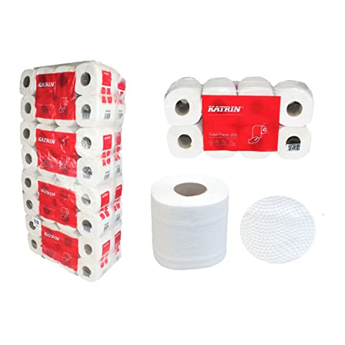 Katrin Basic 169505 Toilettenpapier Recycling 2-lagig Gutes, saugfähiges Papier für hohen Komfort
