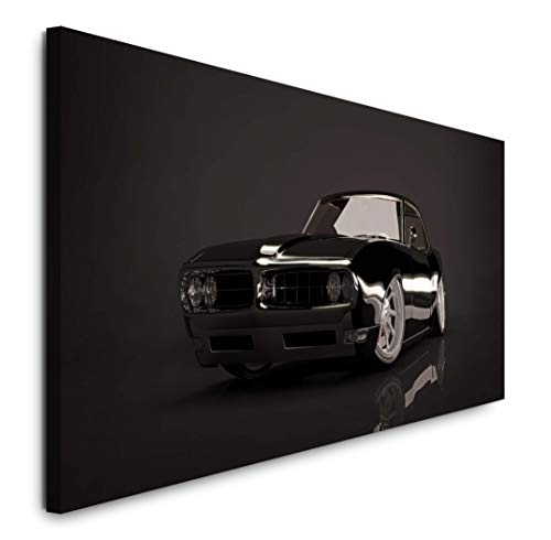 Paul Sinus Art GmbH Muscle-Car aus Amerika 120x 50cm Panorama Leinwand Bild XXL Format Wandbilder Wohnzimmer Wohnung Deko Kunstdrucke