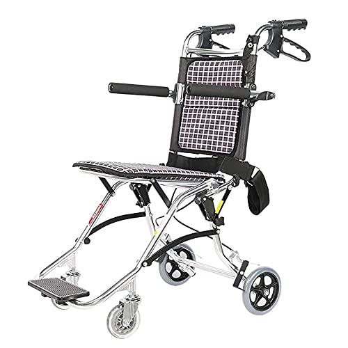 Rollstuhl mit Begleitantrieb Leichter Rollstuhl mit Aluminiumrahmen, 34 cm Sitzbreite, leichtes Mobilitätsgerät für ältere, behinderte und behinderte Benutzer