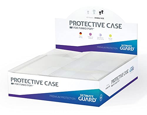 Ultimate Guard Unisex Protective Case Double Size Schutzhülle für Funko POP Figuren, Transparent, Abmessungen: 205 x 93 x 159 mm