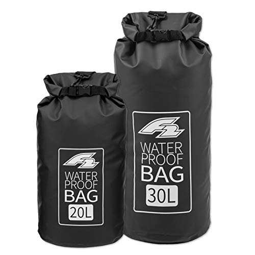 F2 Dry Bag Lagoon Seesack Waterproof Wasserfester Sack Black 20 & 30 Liter