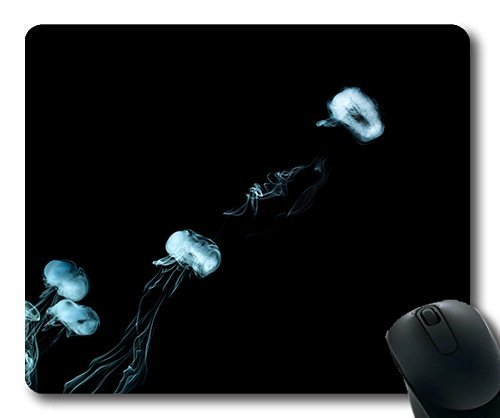 (Precision Lock Edge Mouse Pad) Smoke Rings Fog Abstract Structure Creativity Gaming Mouse Pad Mouse Mat for Mac or Computer