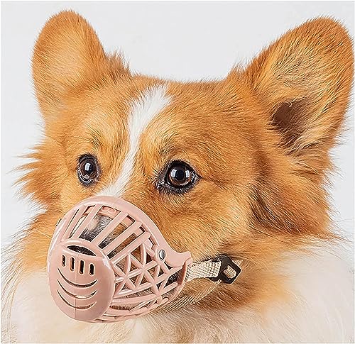 Hundeschnauze,Verstellbare Haustierkorbmasken Anti-Biss,Atmungsaktive Gummi-Korbschnauze für kleine, mittlere und große Hunde zur Vermeidung von Bissen,No.7 (60-70g),A
