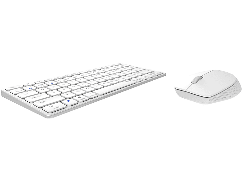 RAPOO 9600M, Tastatur & Maus Set, kabellos, Weiß