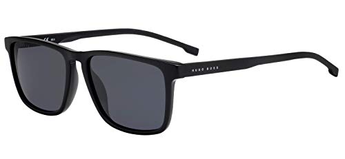 BOSS Hugo Herren 0921/S IR 807 55 Sonnenbrille, Schwarz (Black Grey)