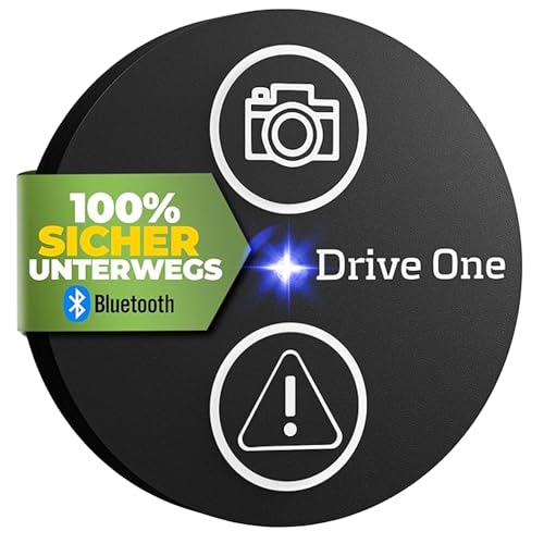 Drive One Blitzerwarner - Radarwarner: Dein Verkehrsalarm fürs Auto - Innenraum Warner für Blitzer, Radarfallen und Gefahren - Echtzeitdaten von Blitzer.de - Das perfekte Autozubehör
