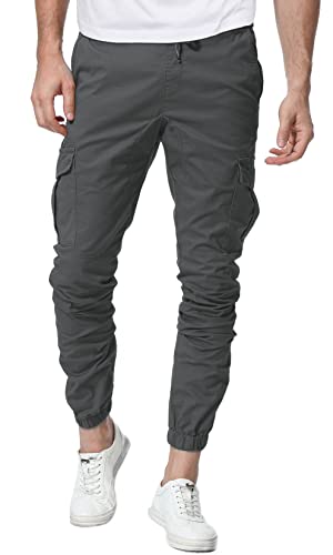 CARETOO Jogger Cargo Herren Hosen Chino Jeans Fitness Sport Trekking Stretch Freitzeithose Streetwear Hosen für Alle Jahreszeiten