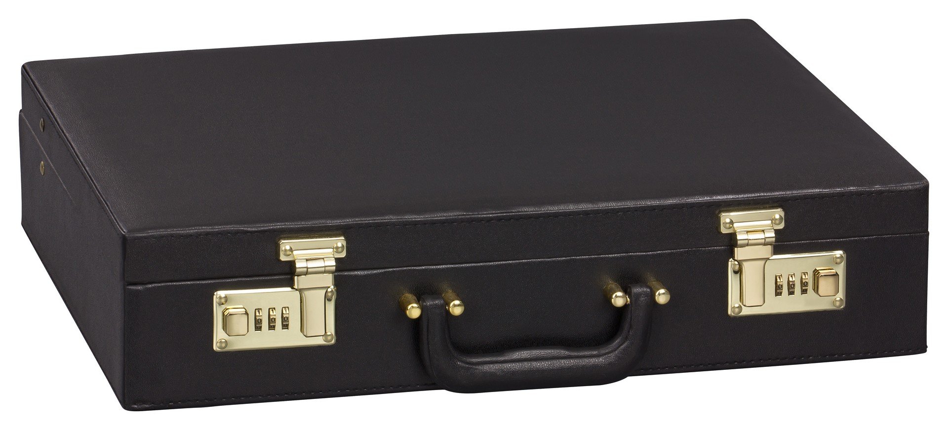 GRÄWE Aktenkoffer Attachekoffer Besteckkoffer Koffer (leer), schwarz, mit Zahlenschloss