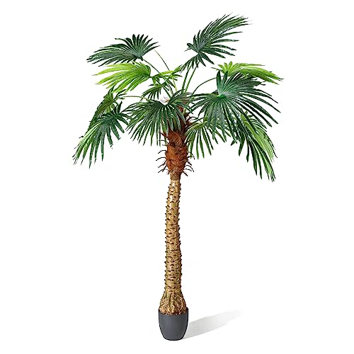 Deco Woerner Areca Palme Kunstpalme Tropische Palme Deko-Palme Kunstpflanze grün 180 cm