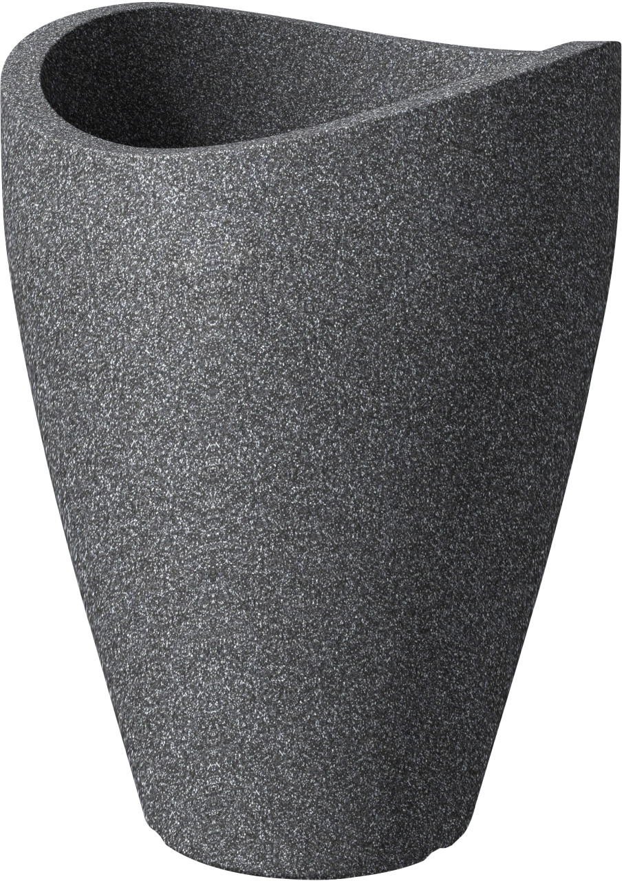 Scheurich Übertopf Wave Globe High Serie 254 schwarz granit Ø 54 cm