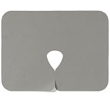 Nasenschlitztuch color® 40 x 30 cm Grau (5 Stück) - Vlieslaken-Auflagen/Kopfteilschoner für Behandlungsliegen