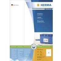 HERMA Premium - Permanentklebeetiketten - weiß - 70 x 297 mm - 300 Etikett(en) (100 Bogen x 3) (4657)