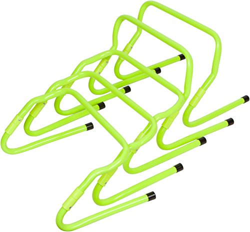 Trademark Innovations Unisex-Erwachsene HURD-ADJ-5X-LTGR Trainingshürden mit Einstellbarer Geschwindigkeit, Hellgrün, 5 Stück, lichtgrün