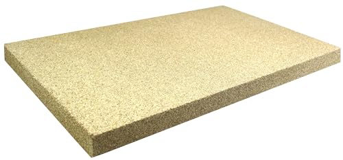 Vermiculite Platten Schamott Ersatz SF600 für die Feuerraum Auskleidung bis 1100°C Varianten (600 x 400 x 30 mm, 1 Stück)