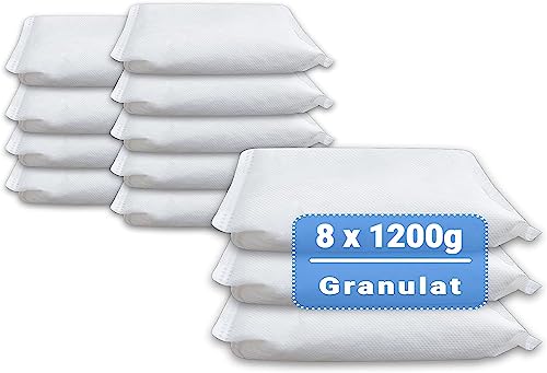 24 x 400 Gramm (8E) Luftentfeuchter Nachfüllpack Vliesbeutel XXL Box Granulat Nachfüllen Raumentfeuchter (neutraler Duft)