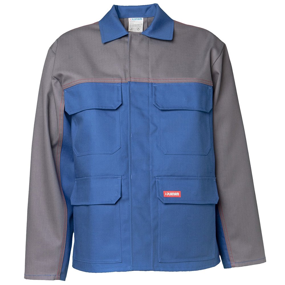 Planam Größe 54 Herren Major Protect Jacke 1-lagig Kornblau grau Modell 5200