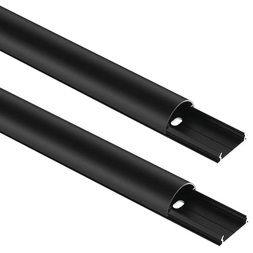 2er Pack - (16,63EUR/m) Aluminium Kabelkanal - Länge 150cm - Breite 3,5cm - schwarz-matt