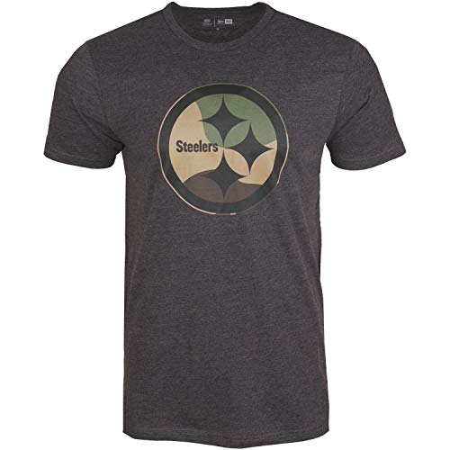 New Era Camo Logo Shirt - NFL Miami Dolphins Charcoal - S