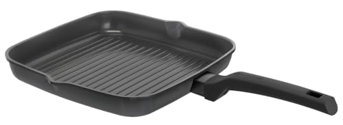 Schulte-Ufer Grillpfanne Charisma, 28x28cm, mit optischer Brat-Anzeige, Aluminium