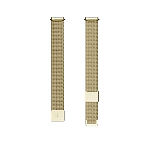 Fitbit Unisex-Adult Luxe,Metal Mesh,Soft Gold,One Size Activity Tracker Accessory