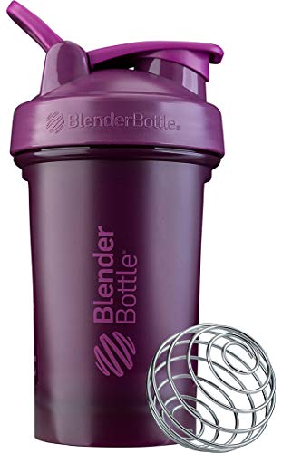 BlenderBottle Klassische V2 Shaker-Flasche, perfekt für Protein-Shakes und Vor-Workout, 590 ml, Pflaume