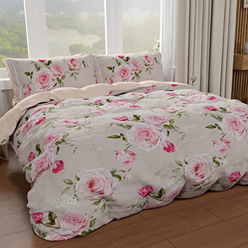 Bettbezug für Einzelbett, Bettbezug, Bettbezug und Kissenbezüge, Bettbezug, 100 % Made in Italy, Floral