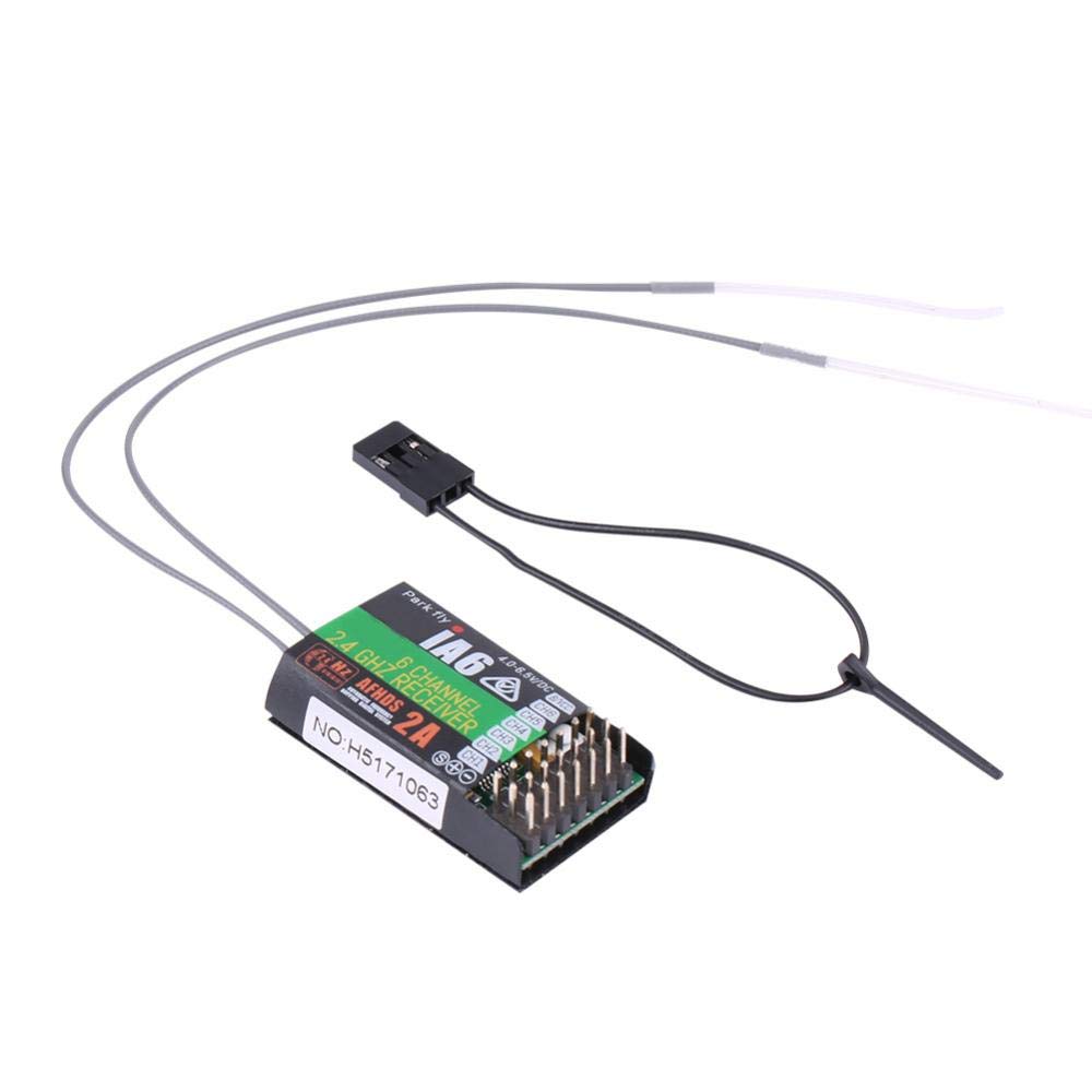 Dilwe RC-Empfänger, Flysky FS-IA6 6-Kanal-2,4-GHz-Frequenzempfänger für FS-I6, Nicht mehr als 20 dBm Übertragungsleistung