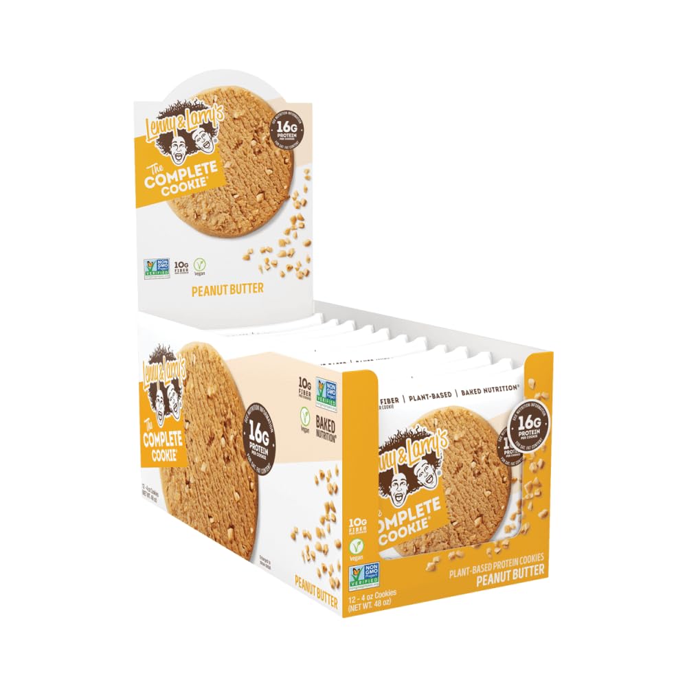 Lenny & Larry's Complete Cookie Proteinkeks Proteinriegel Eiweiß - Peanut Butter - Erdnussbutter 12x113 g