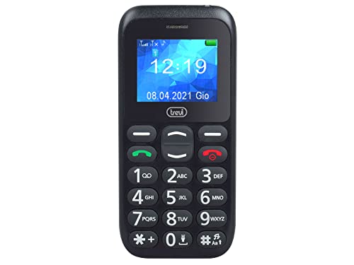 Trevi - Cellular Telefon FÜR Einfache Tasten mit Trevi SICHERHEITSKNÖPFEN 10 Schwarz