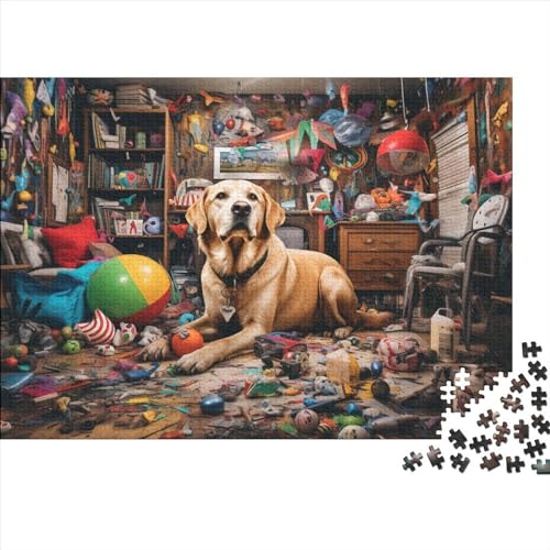 Painting Puppies Holzpuzzless Erwachsene 1000 Teile Geburtstagsgeschenk Educational Game Wohnkultur Family Challenging Games Stress Relief 1000pcs (75x50cm)