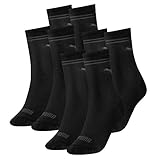 PUMA Damen Socken - Classic Socks, Business, einfarbig, 8 Paar (schwarz (200), 39/42-8 Paar)