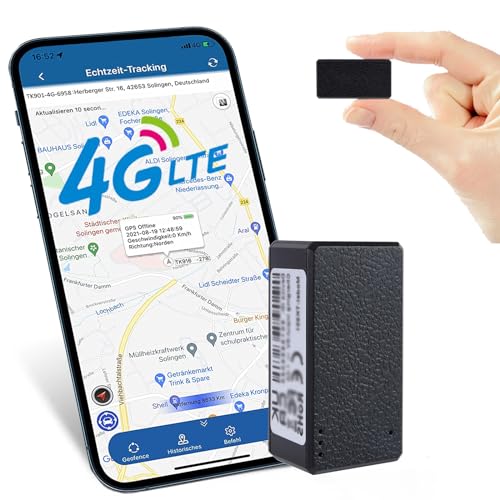 Mini GPS Tracker 4G Magnet GPS Tracker mit Free App GPS Locator tragbare WiFi-Positionierung Anti-Thief Echtzeit GPS Tracking für Auto Tasche Brieftasche Schulranzen Kinder