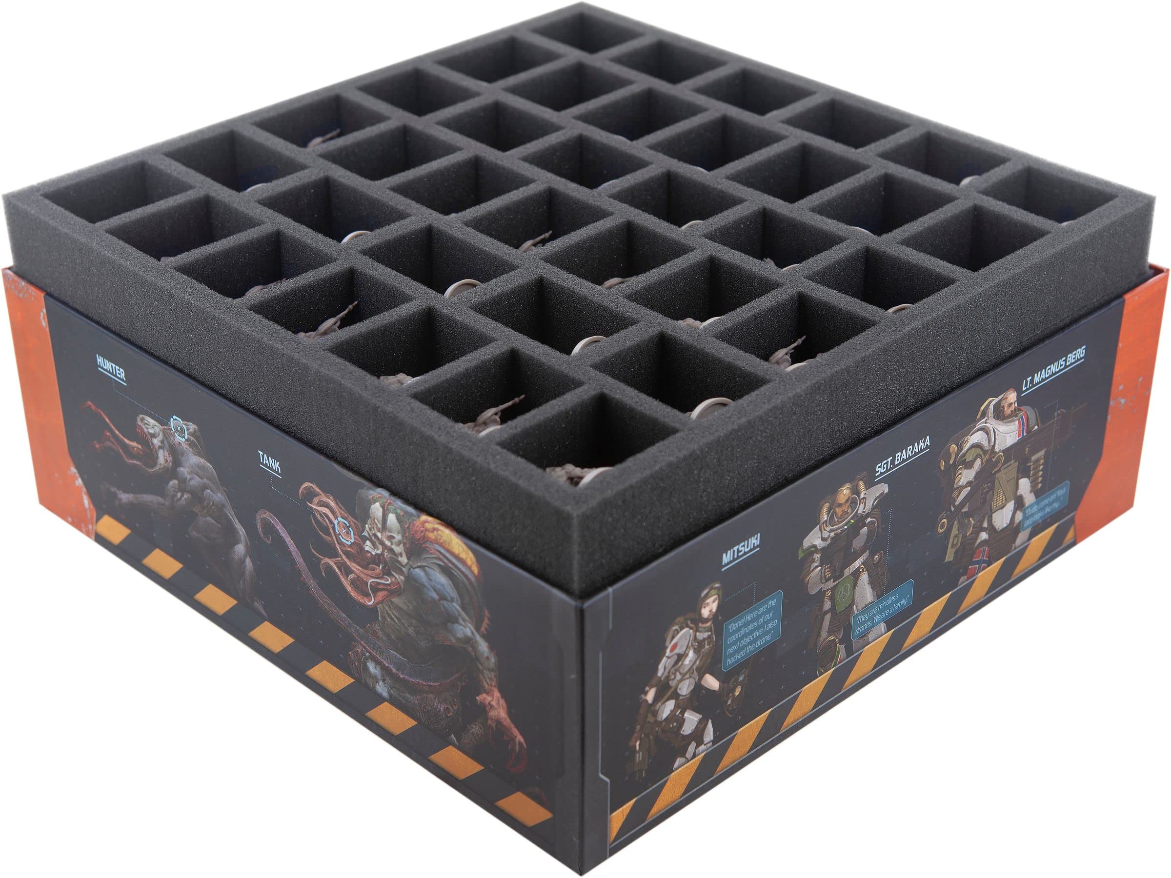 Feldherr Schaumstoff-Set kompatibel mit Zombicide: Invader - Brettspielbox