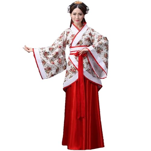 keepmore Frauen Chinesisch Traditionelle Hanfu Kleid Han Tang Kostüm Antike Volkstanz Bühne Prinzessin Cosplay