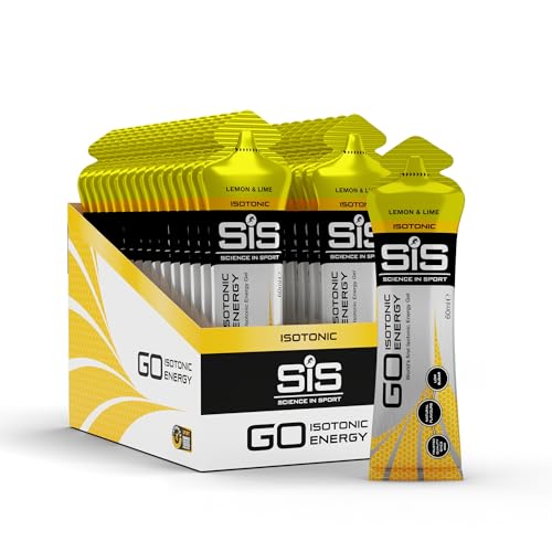 Science in Sport Go Isotonic Energy Gel, Lemon and Lime, 60 ml, Pack of 30