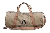 Kakadu Australia Duffle Bag Weekender Schultertasche Reisetasche aus Canvas | Camel Medium