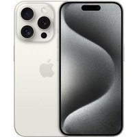 Apple iPhone 15 Pro - 5G Smartphone - Dual-SIM / Interner Speicher 128GB - OLED-Display - 6,1 - 2556 x 1179 Pixel (120 Hz) - Triple-Kamera 48 MP, 12 MP, 12 MP - front camera 12 MP - White Titanium (MTUW3ZD/A)