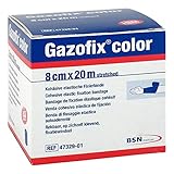 GAZOFIX color Fixierbinde kohäsiv 8 cmx20 m blau 1 St Binden