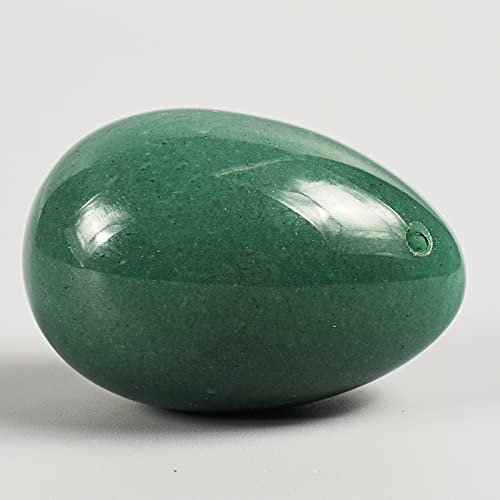 Yoni-Ei für Kegel-Übungen, 1 Stück, große Größe, 45 x 30 mm, Jade-Ei, Gesundheitspflege, Kristall-Ei, Massage, Entspannung, Yoni-Ei, grüner Aventurin