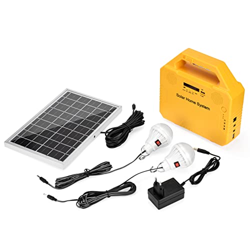 MeetUs Solar Notbeleuchtungssystem Tragbares Solarstromgenerator Kit für Notstromversorgung, Heim und Outdoor Camping, Multifunktions Solargenerator