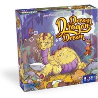 HUCH! | Dream Dragon Dream | Kinderspiel | Für 2 bis 5 Spieler ab 6 Jahren | Familienspiel | Weckt Nicht den Drachen auf! | Sammelt Schätze und seid wachsam!