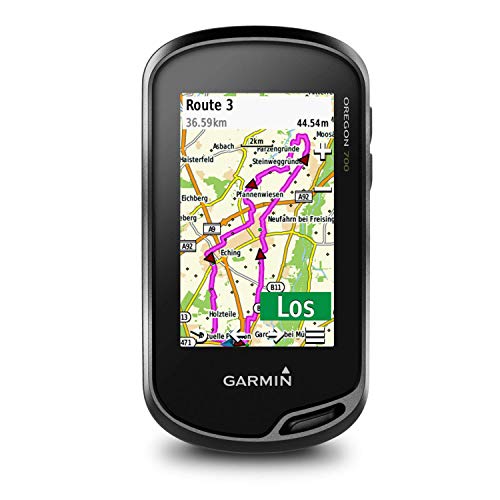 Garmin Oregon 700 - wasserdichtes GPS-Outdoor-Navi mit 3" (7,6 cm) Farb-Touchscreen, vorinstallierter Basiskarte, Aktivitätsprofilen für Outdoorsportarten, Geocaching Live, WLAN